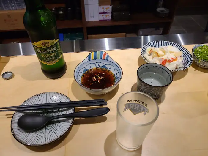 맥주와 소스, 젓가락