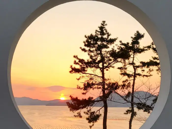 창문 너머로 보이는 풍경