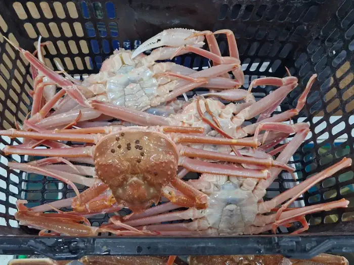 수조 안의 신선한 대게들