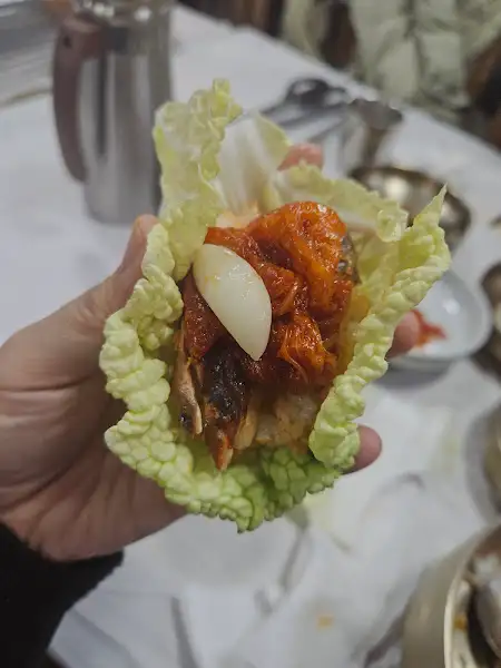 묵은지로 만든 쌈