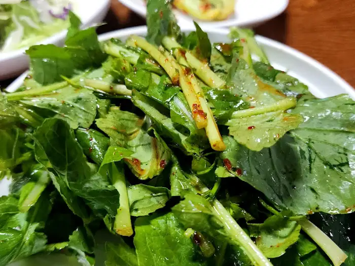 신선한 쌈채소