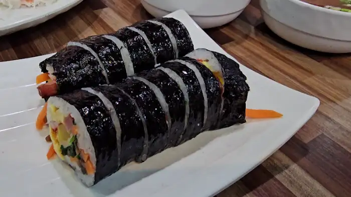 김밥 클로즈업 사진