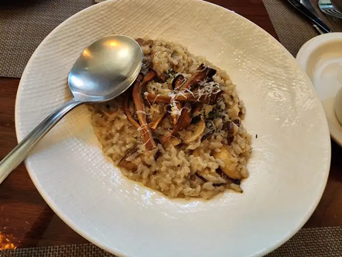 푸짐한 포르치니 버섯이 올라간 리조또