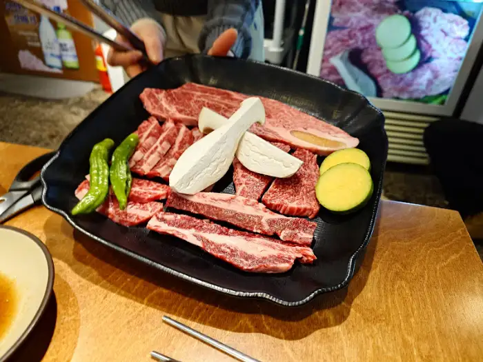 신선한 소고기 모듬
