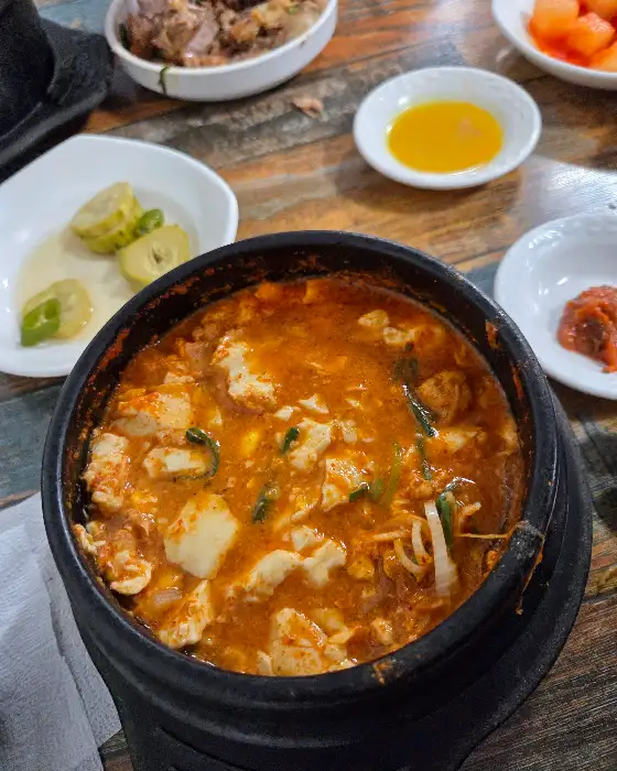 순두부찌개 비주얼