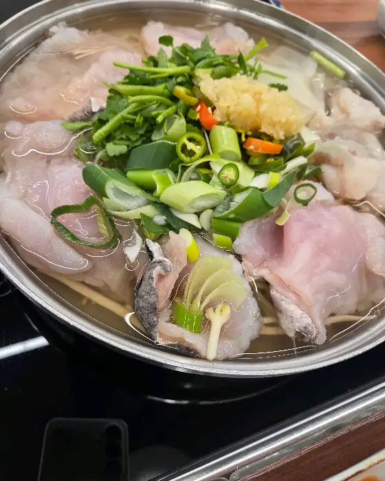 아구탕의 신선한 재료