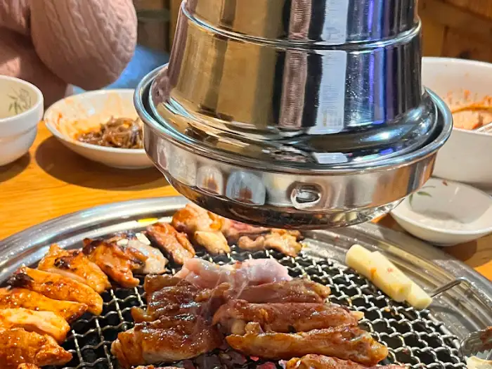 닭갈비와 함께 나온 묵밥