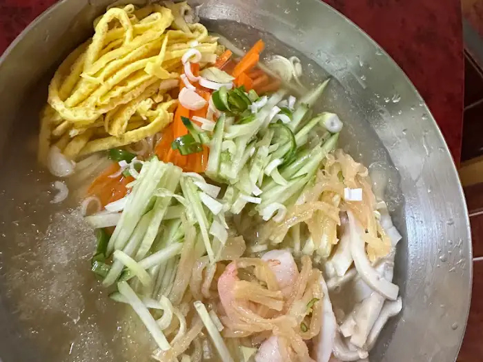산동만두 메뉴판