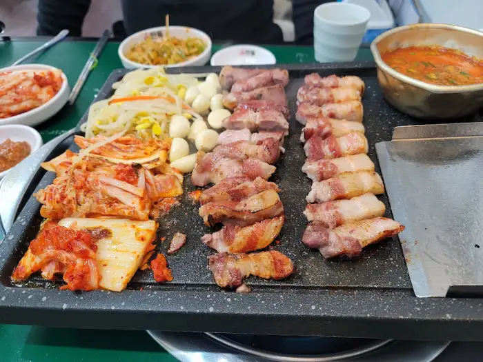 삼겹살 꼬치 플레이트