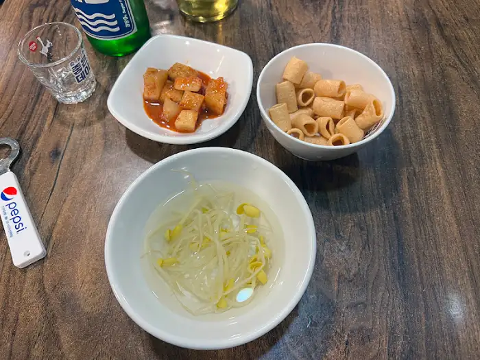 전과 함께 주문한 음료