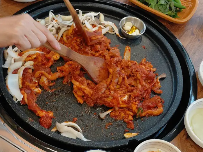 오리 주물럭 조리 과정