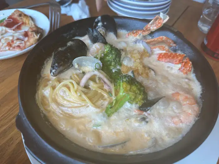 해산물 파스타 클로즈업
