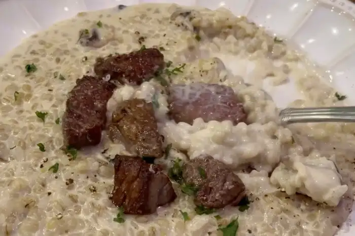 푸짐한 살치살 리조또