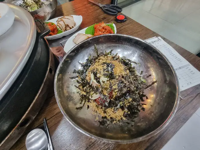 막국수 근접 촬영