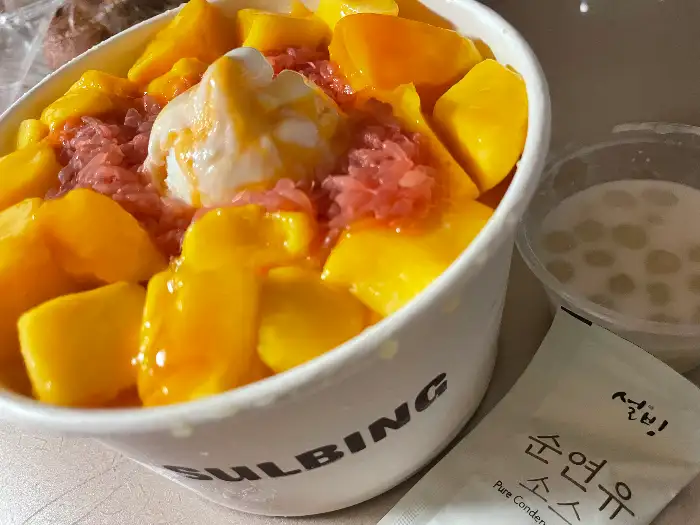 애플망고 치즈 설빙