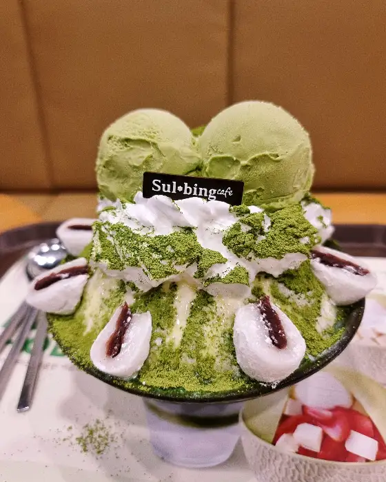 설빙 녹차 빙수