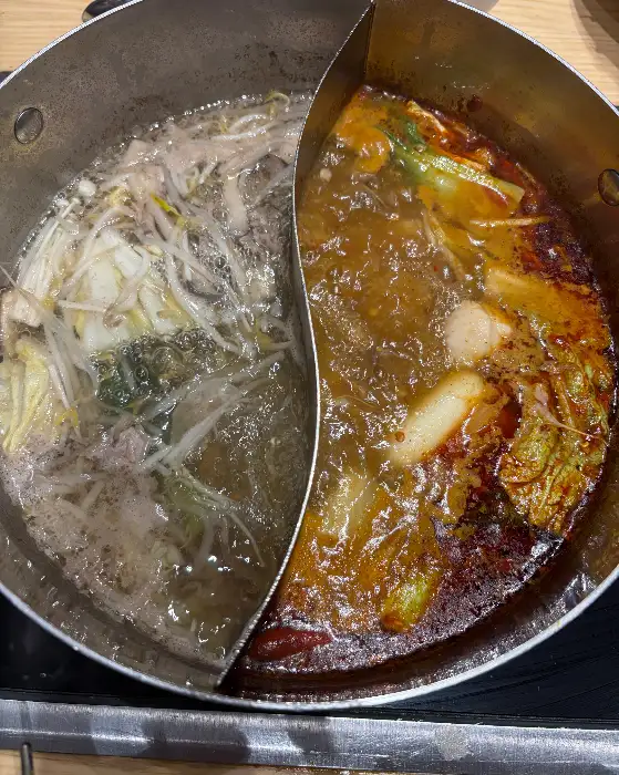 샤브샤브용 신선한 고기