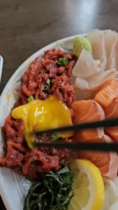 숙성회와 곁들임찬