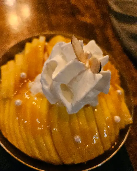 망고 빙수 디테일
