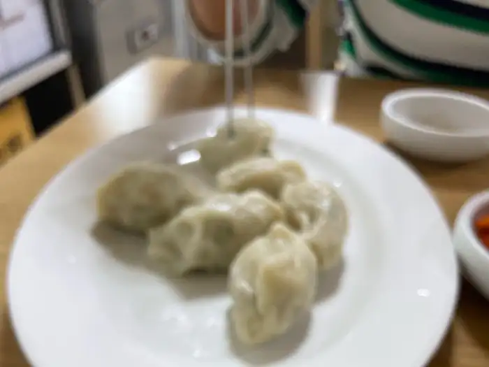 김이 모락모락 나는 만두