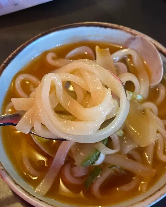바지락 된장 칼국수 면발