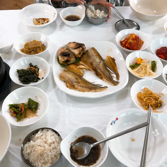 보리굴비 정식 한상차림
