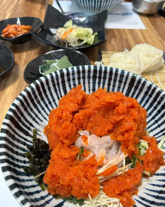 성주 물회 맛집의 물회 비주얼