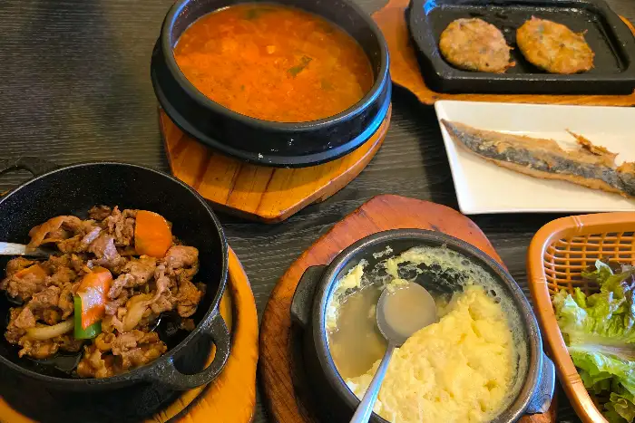 기본 한정식 상차림