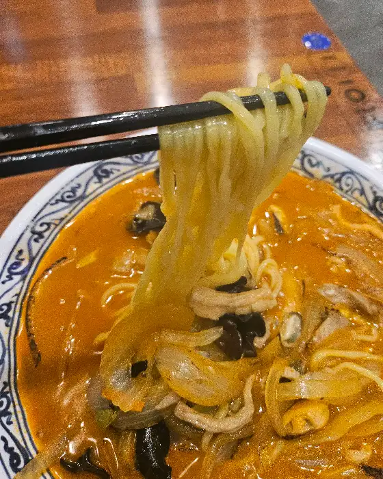 짬뽕 국물 클로즈업