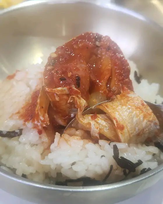 밥 위에 얹어 먹는 갈치조림