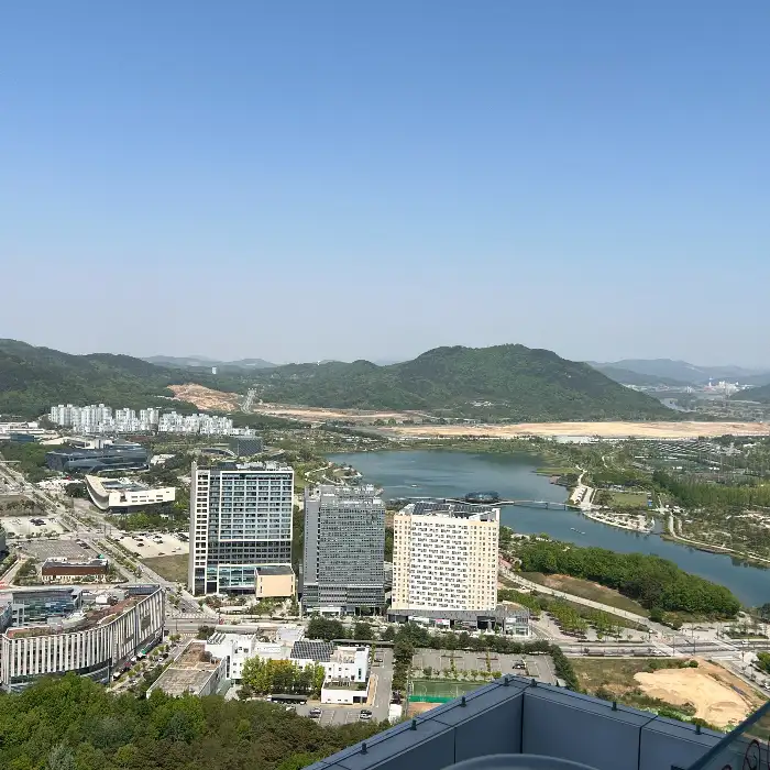 45층에서 바라본 세종시 전경