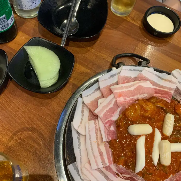 삼겹살과 쭈꾸미 볶음
