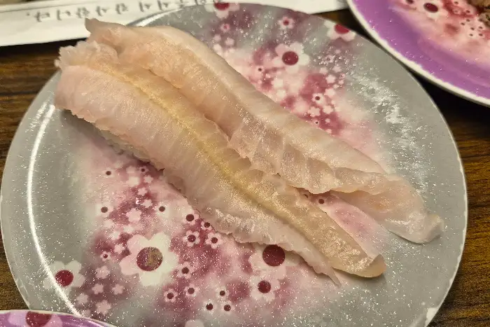 신선한 광어회 초밥
