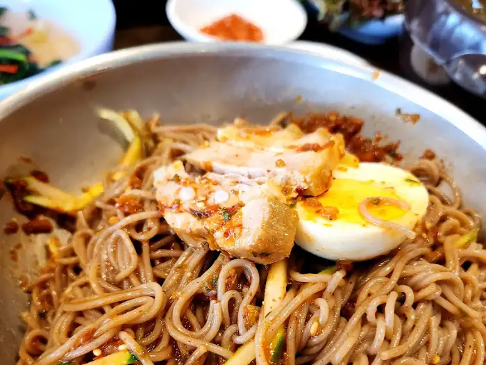 비빔막국수 클로즈업