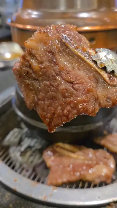 LA갈비 굽는 모습