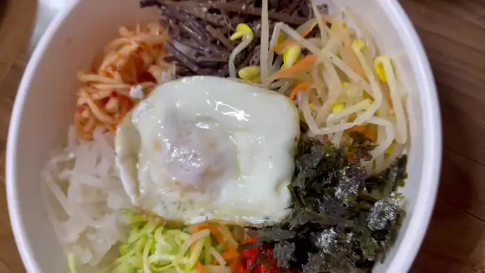 비빔밥 비비기 전 모습