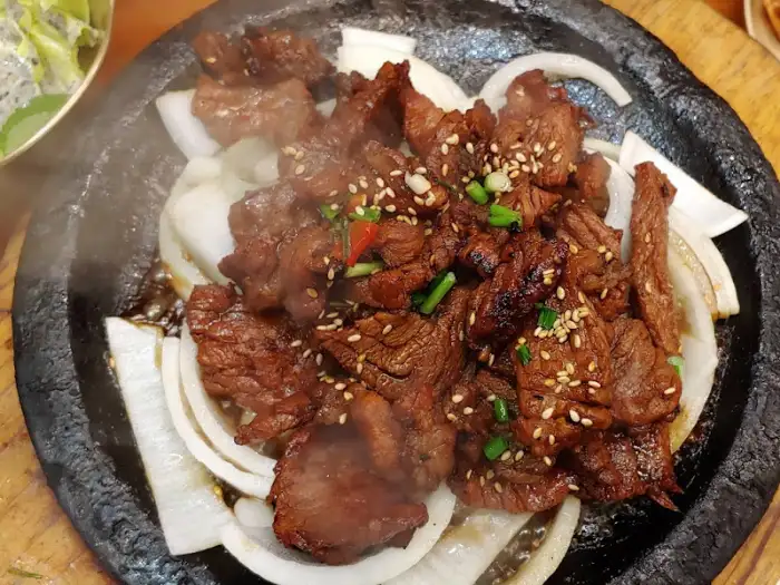 석갈비 불판 모습