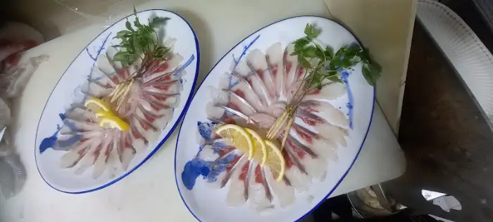 회 접시 클로즈업