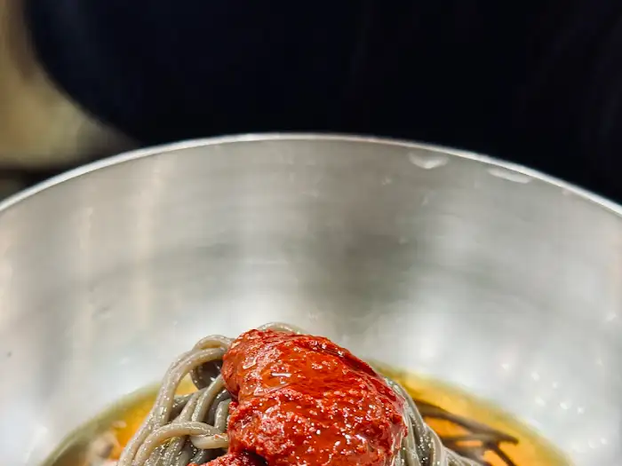 성천막국수 비빔막국수 고명