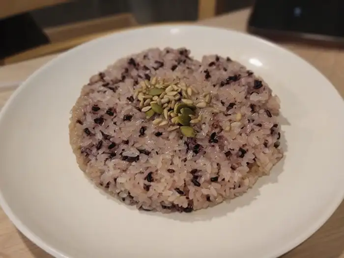 흑미밥