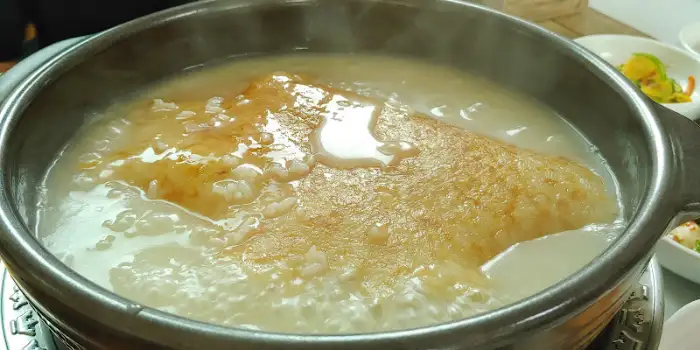 부안장수촌 오리백숙 누룽지죽