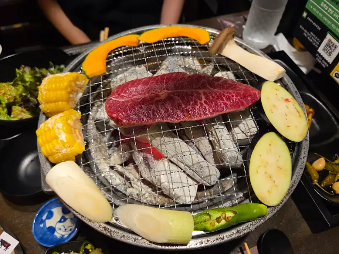 모토이시 숯불구이 준비