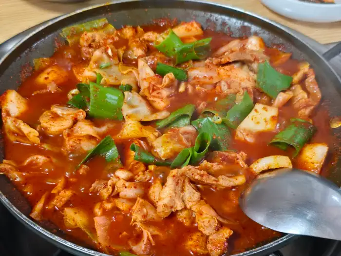 잘 익은 두루치기 모습