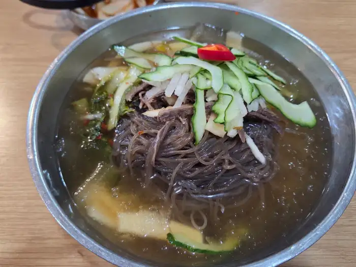 대구 강산면옥 냉면 클로즈업