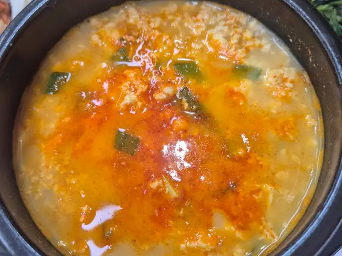 우리콩두부사랑 뚝배기 요리 (클로즈업)