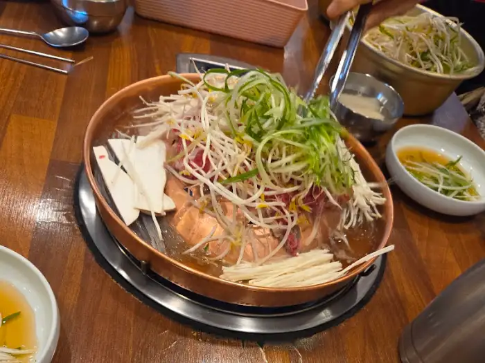 조리 중인 불고기 냄비