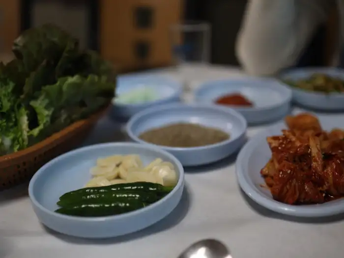 기본 반찬 세팅