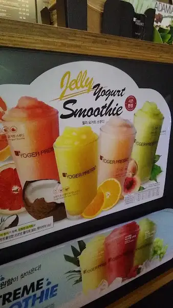 요거프레소 메뉴판 이미지