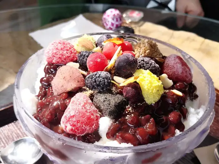 팥빙수 디테일 컷