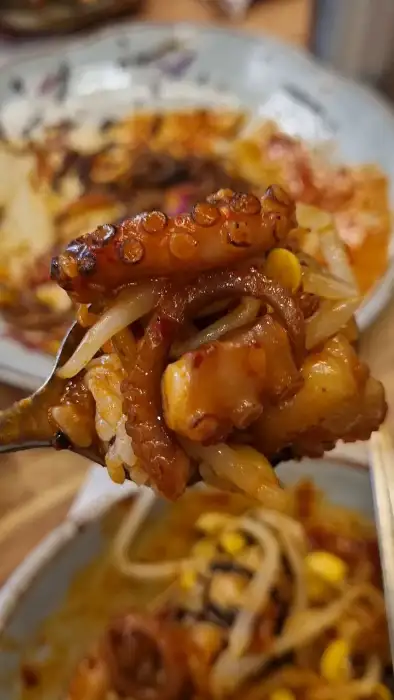 탱글탱글한 직화 낙지볶음 클로즈업